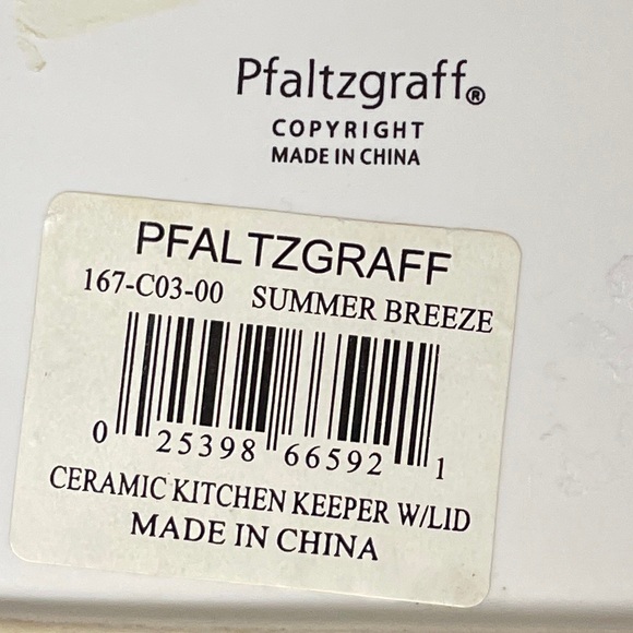 PFALTZGRAFF Floral MELISSA PATTERN Ceramic Butter/Cheese Dish with Lid stoneware - Picture 9 of 14